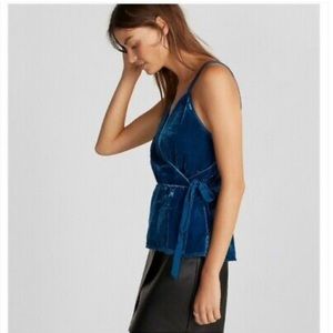 NWT Express Velvet Wrap Cami XXS